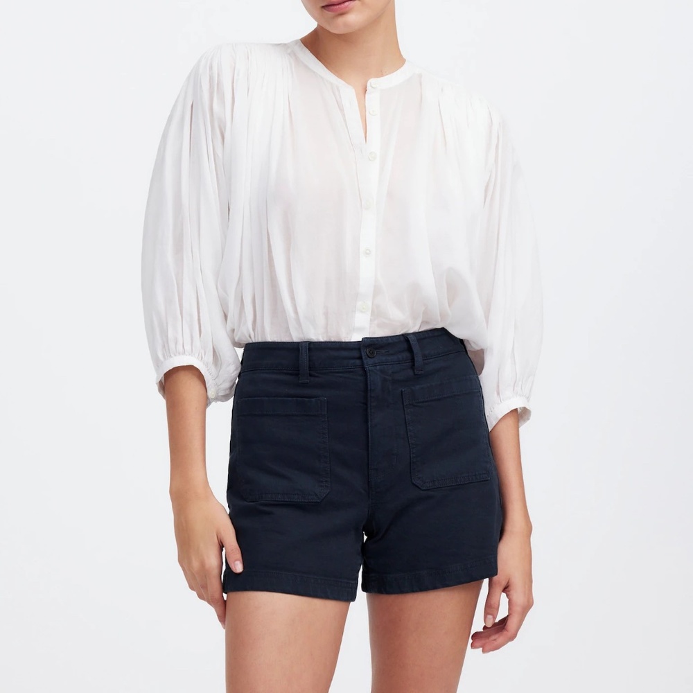 Madewell The Denim Emmett Short: Patch Pocket Edition size 27 black